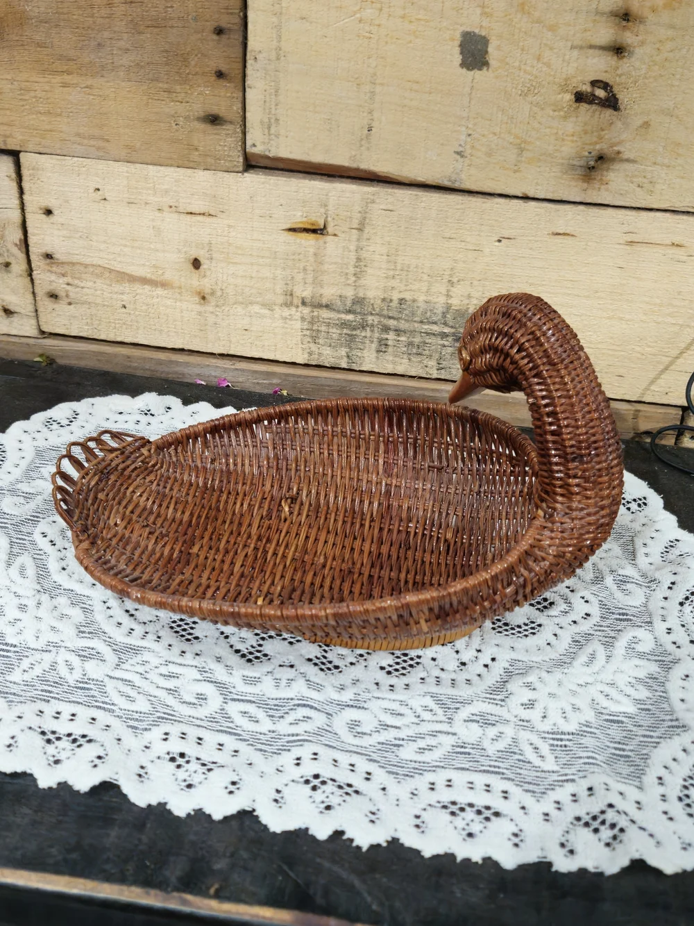 Woven Duck Basket - Brown Decorative Tray